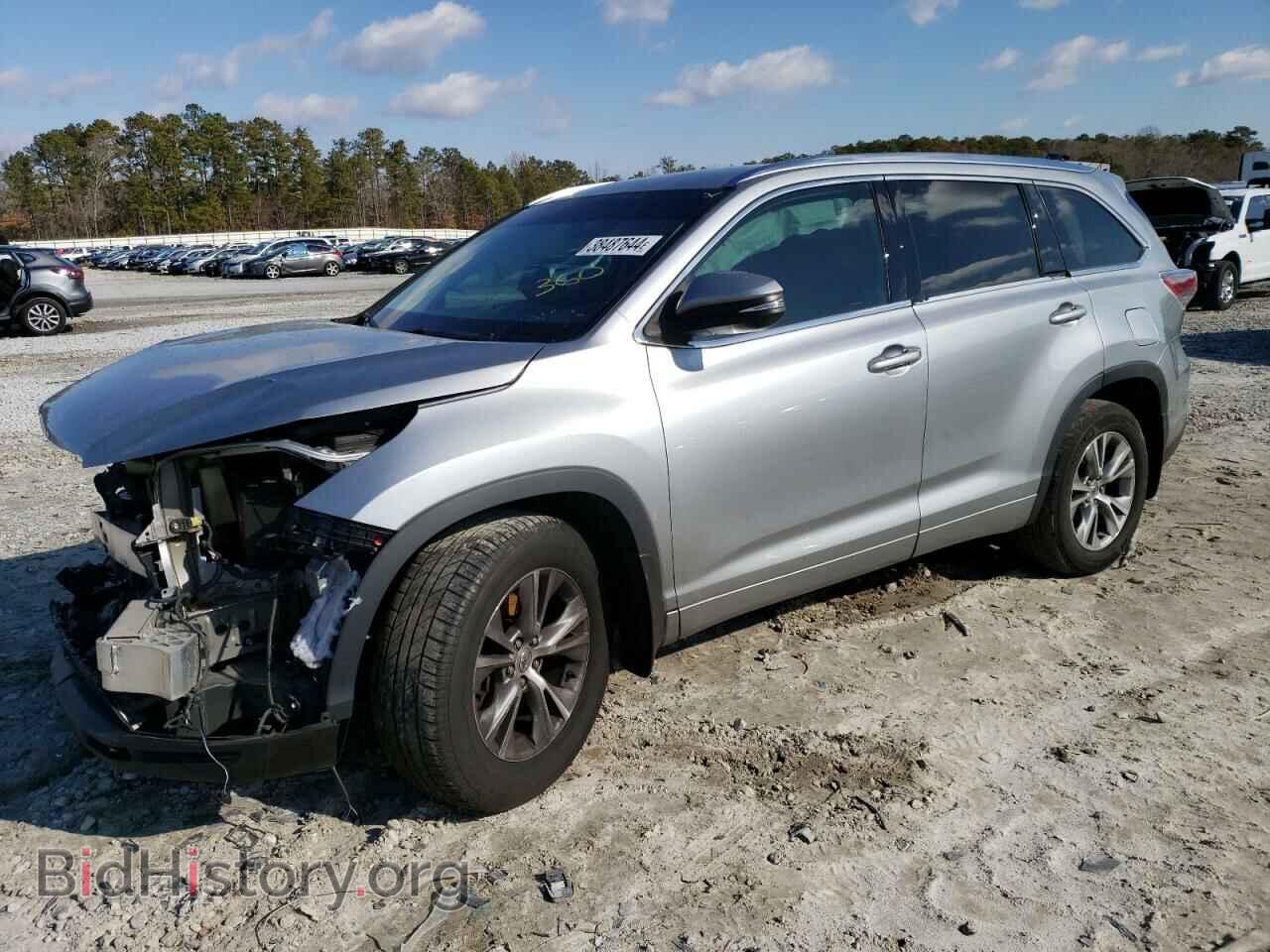 Photo 5TDKKRFH6FS106771 - TOYOTA HIGHLANDER 2015