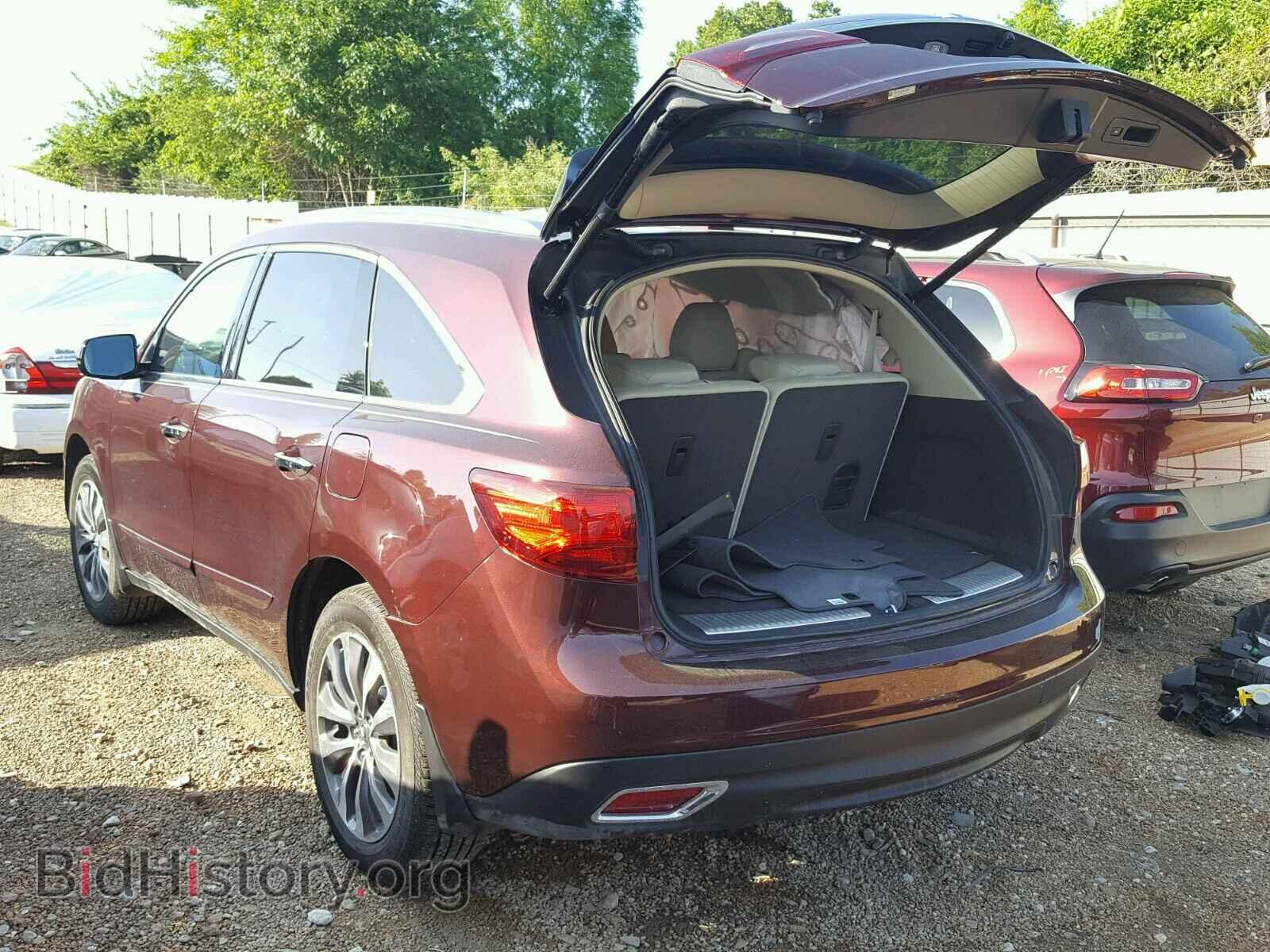 2014 ACURA MDX - VIN: 5FRYD4H40EB003509 - Фото 3