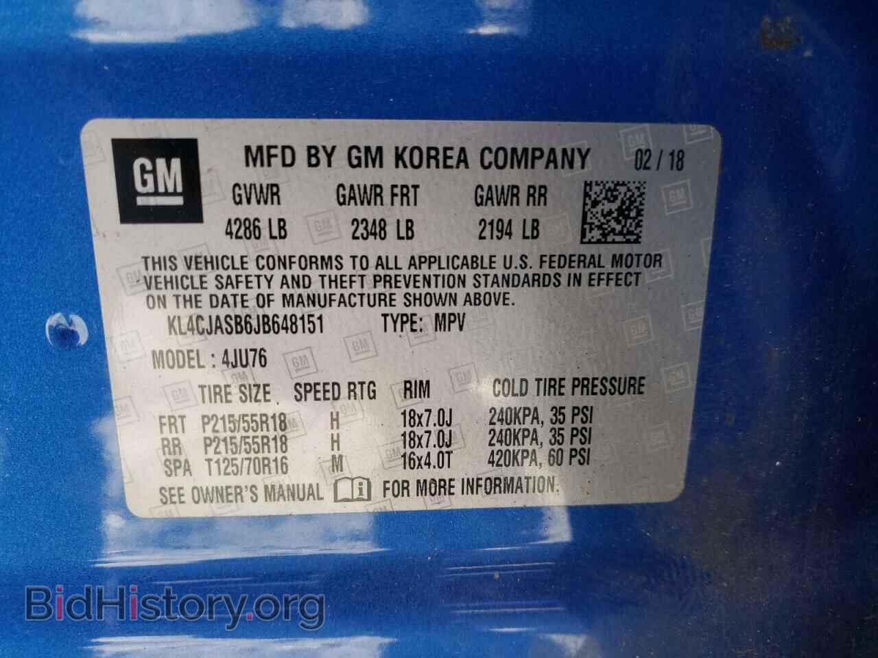 2018 BUICK ENCORE - VIN: KL4CJASB6JB648151 - Photo 13