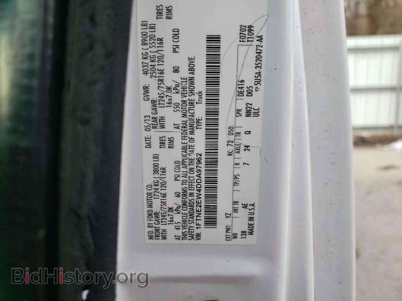 2013 FORD ECONOLINE - VIN: 1FTNE2EW4DDA97962 - Photo 13