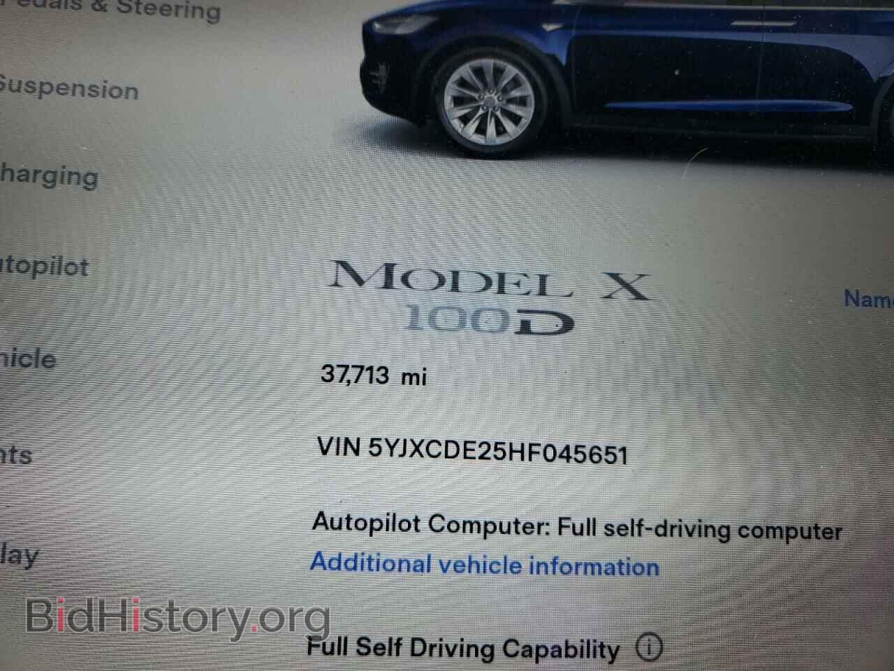 2017 TESLA MODEL X - VIN: 5YJXCDE25HF045651 - Photo 9