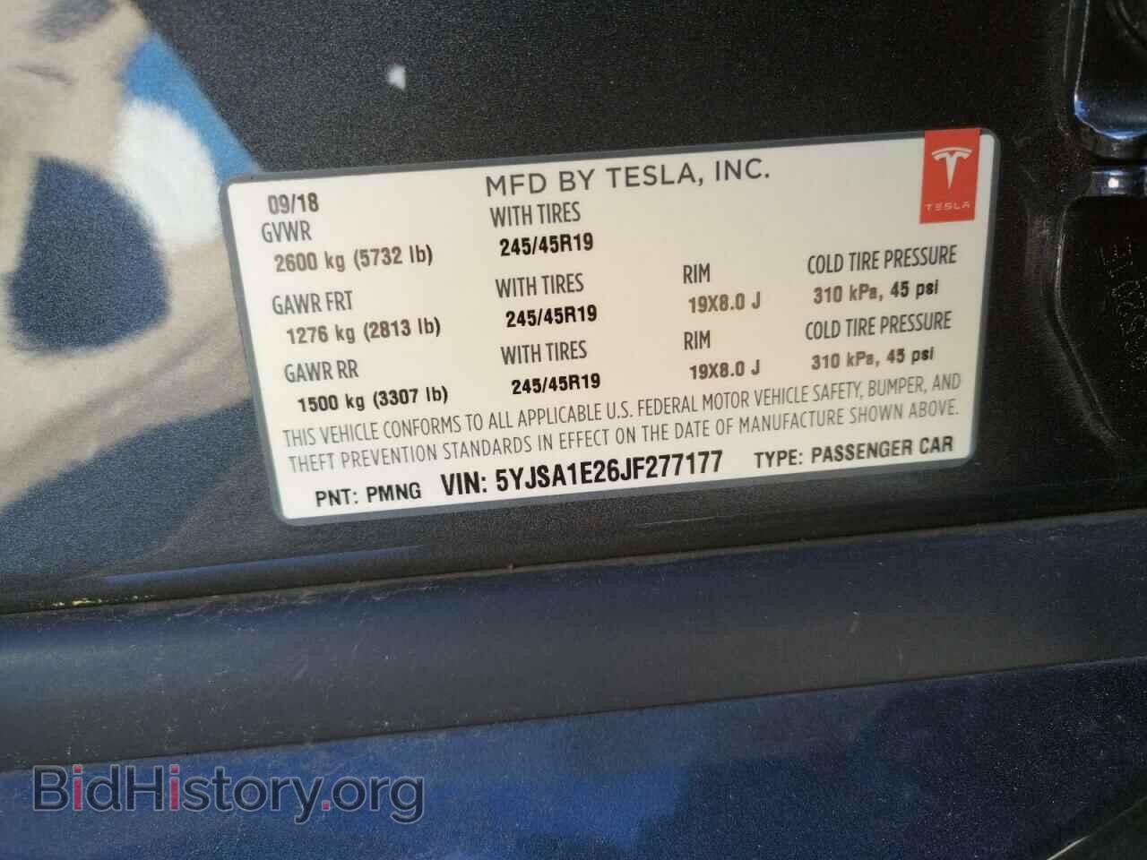 2018 TESLA MODEL S - VIN: 5YJSA1E26JF277177 - Photo 12