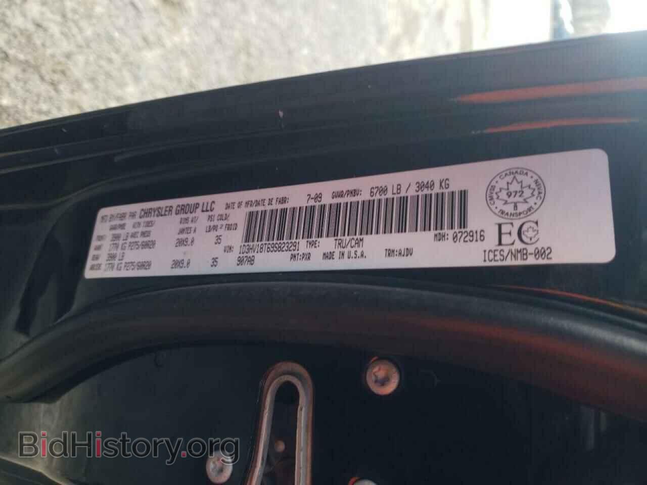 2009 DODGE RAM 1500 - VIN: 1D3HV18T69S823291 - Фото 10