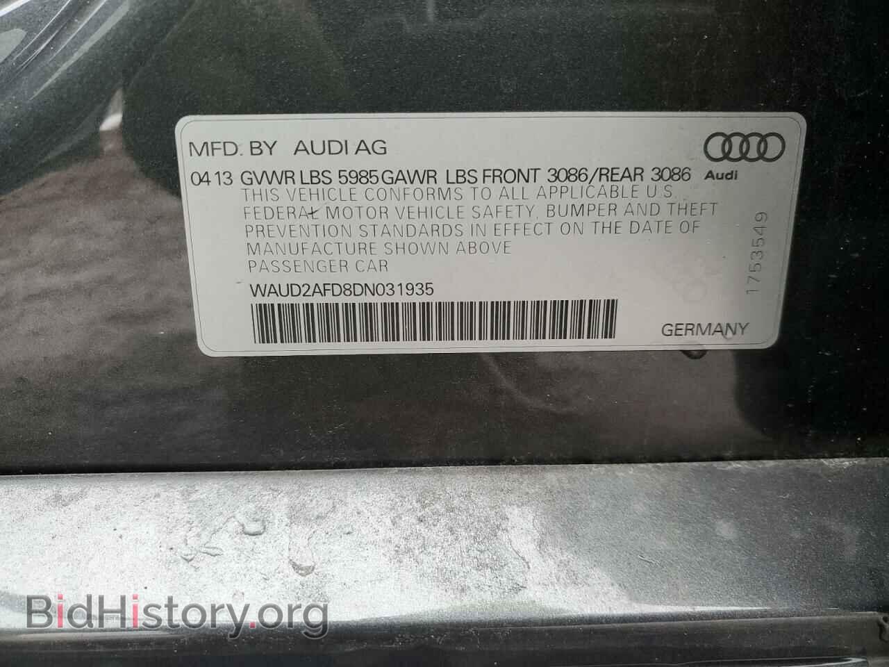 2013 AUDI S8 - VIN: WAUD2AFD8DN031935 - Photo 13