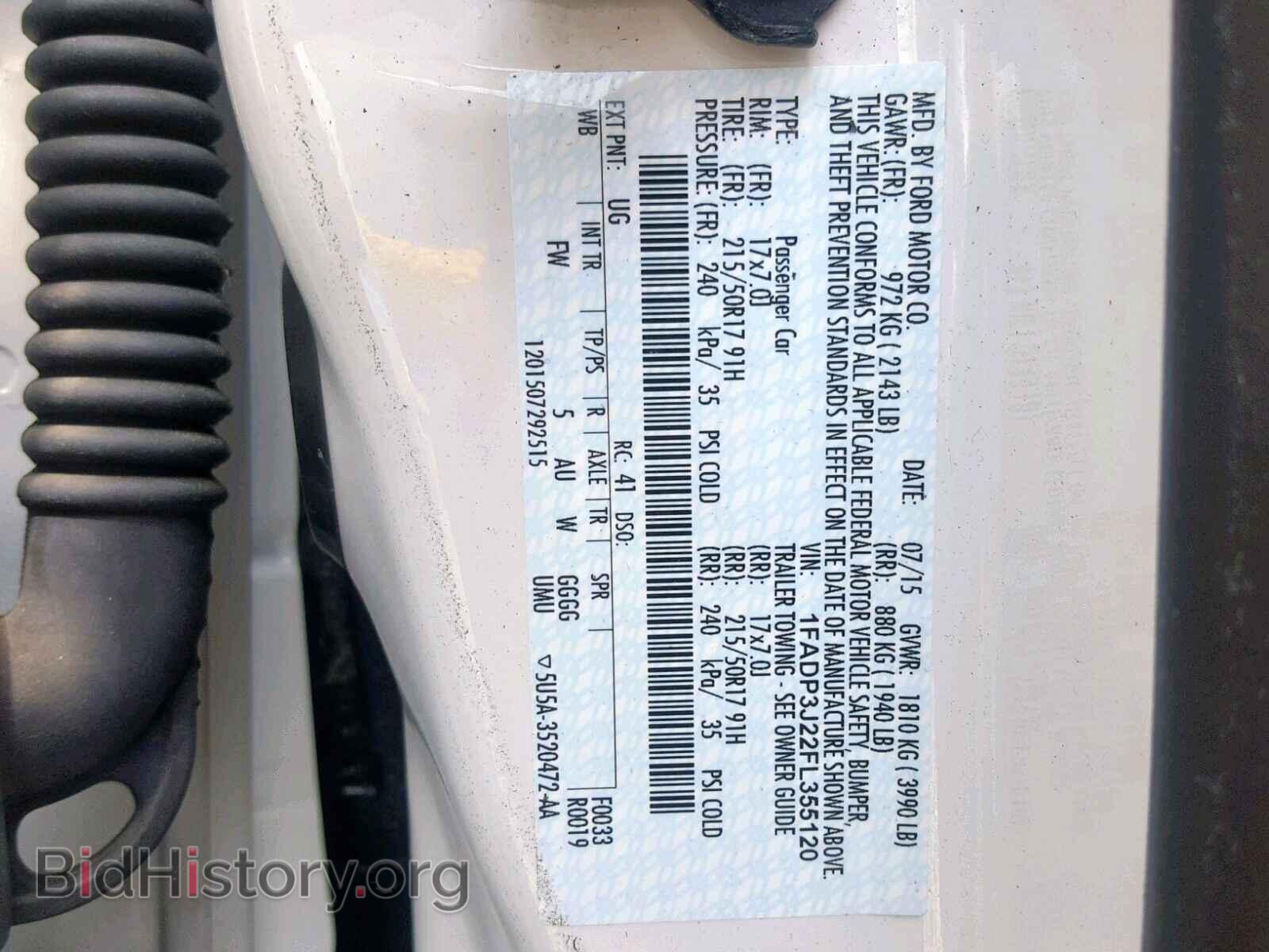 2015 FORD FOCUS - VIN: 1FADP3J22FL355120 - Фото 10