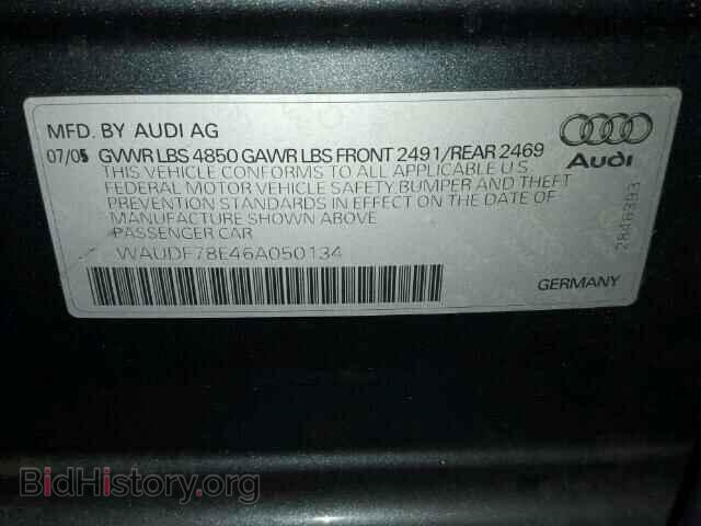 2006 AUDI A4 - VIN: WAUDF78E46A050134 - Photo 10