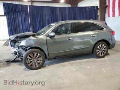 2014 Acura MDX Technology, серый — VIN 5FRYD3H49EB012123, Copart