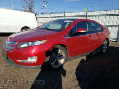 2012 Chevrolet VOLT, красный — VIN 1G1RD6E48CU111007, Copart