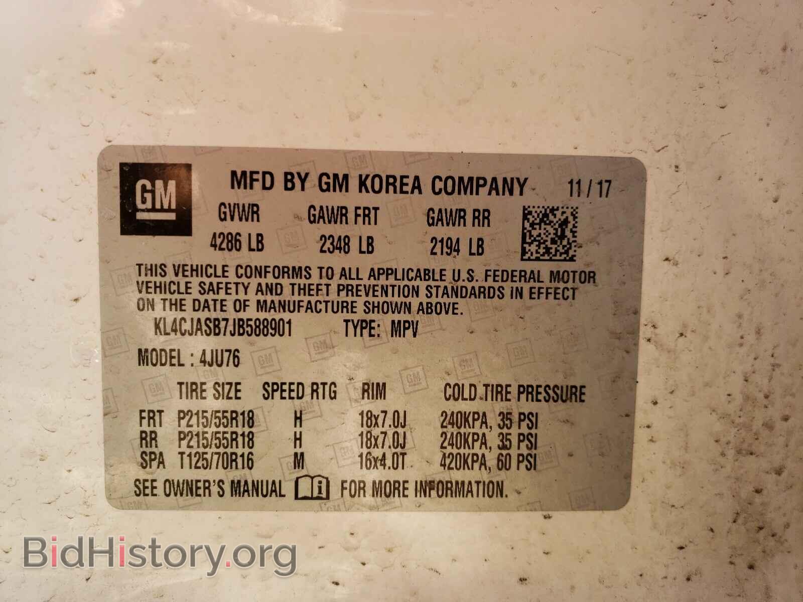 2018 BUICK ENCORE - VIN: KL4CJASB7JB588901 - Photo 10