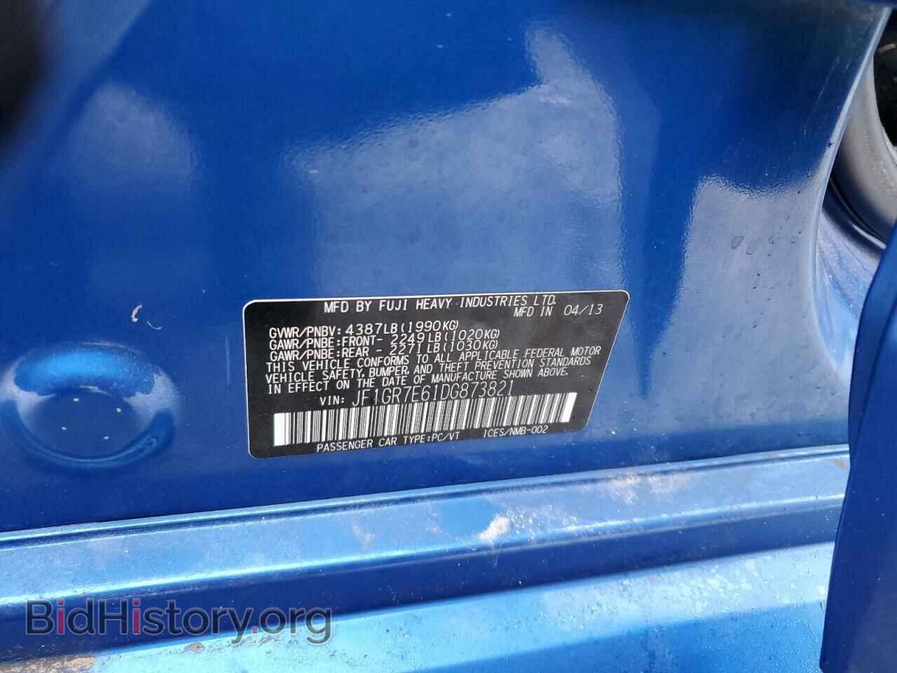 2011 SUBARU WRX - VIN: JF1GR7E61DG873821 - Фото 12