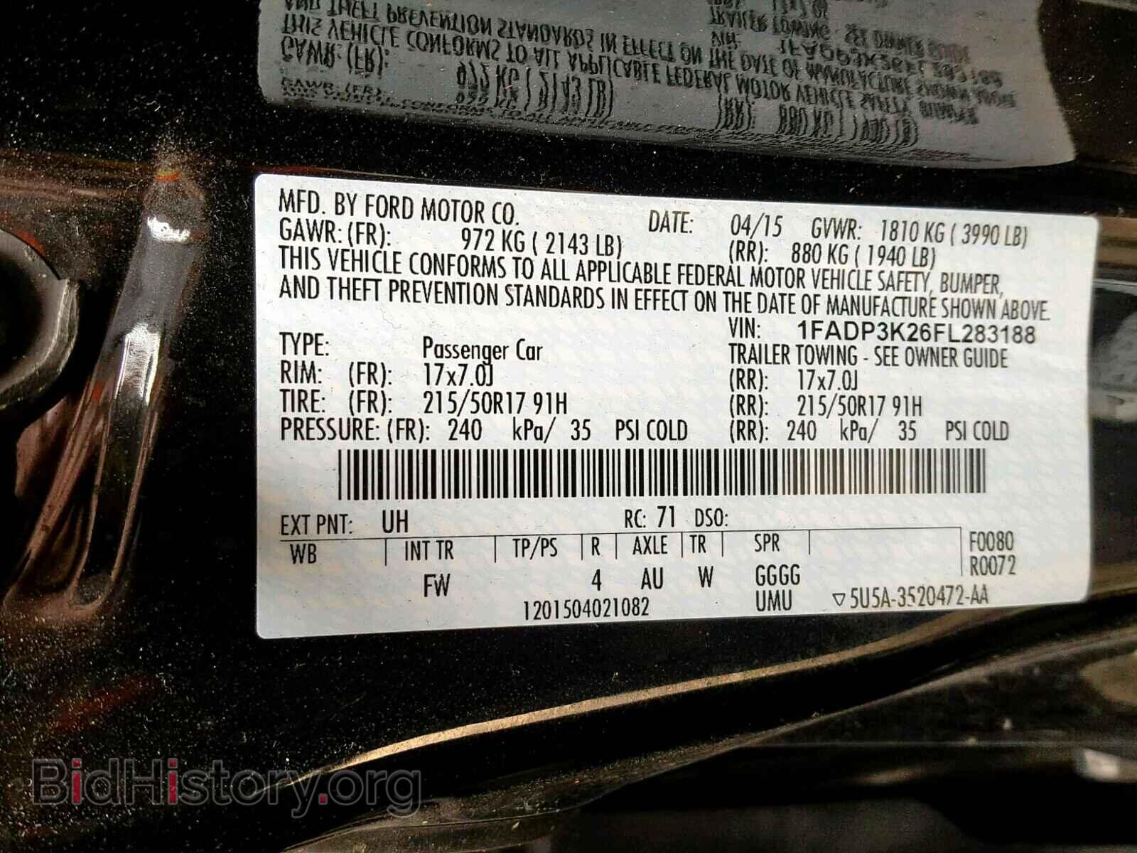 2015 FORD FOCUS SE - VIN: 1FADP3K26FL283188 - Фото 10