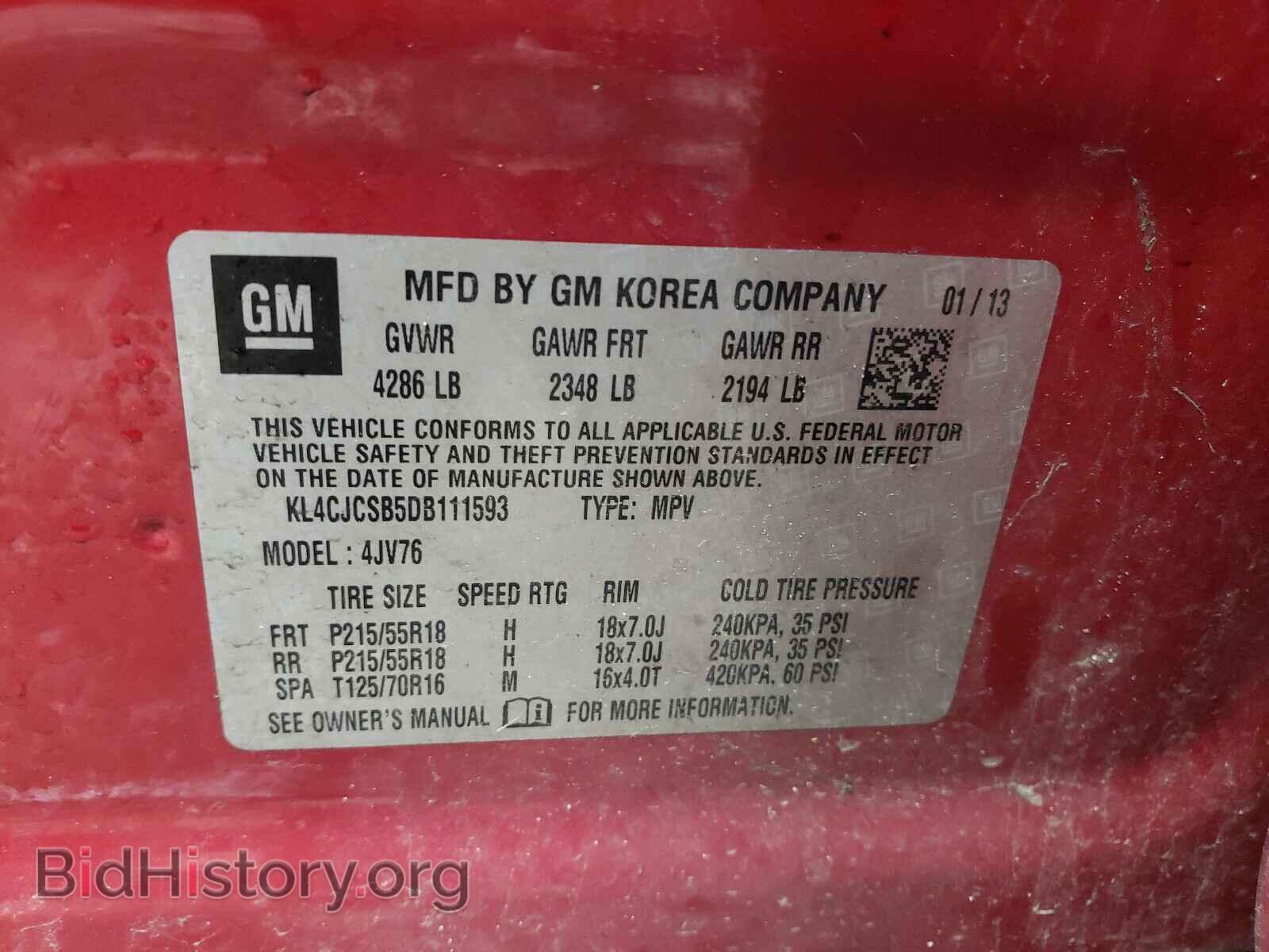 2013 BUICK ENCORE - VIN: KL4CJCSB5DB111593 - Photo 10