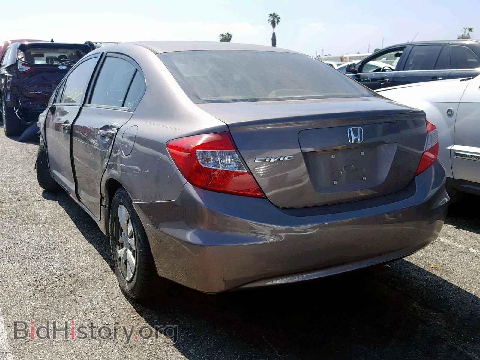 2012 HONDA CIVIC LX - VIN: 2HGFB2F55CH519047 - Фото 3