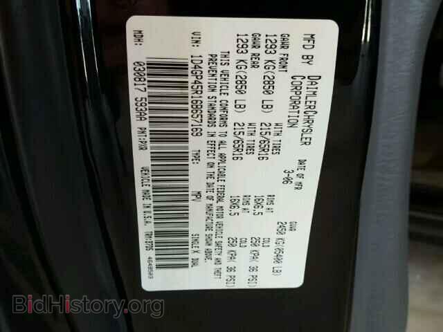 2006 DODGE CARAVAN - VIN: 1D4GP45R16B657169 - Фото 10