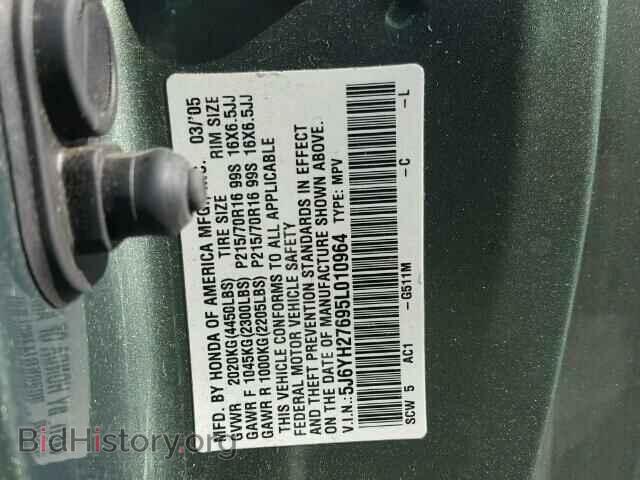 2005 HONDA ELEMENT - VIN: 5J6YH27695L010964 - Photo 10
