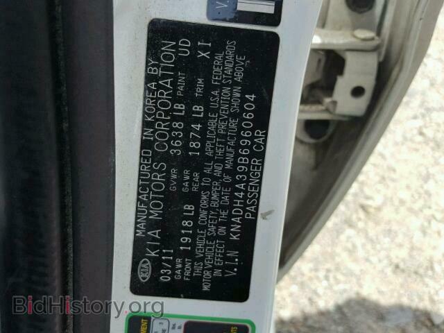 2011 KIA RIO BASE - VIN: KNADH4A39B6960604 - Photo 10