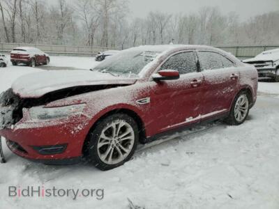 2013 Ford TAURUS Taurus SEL, red — VIN 1FAHP2E80DG166384, Copart