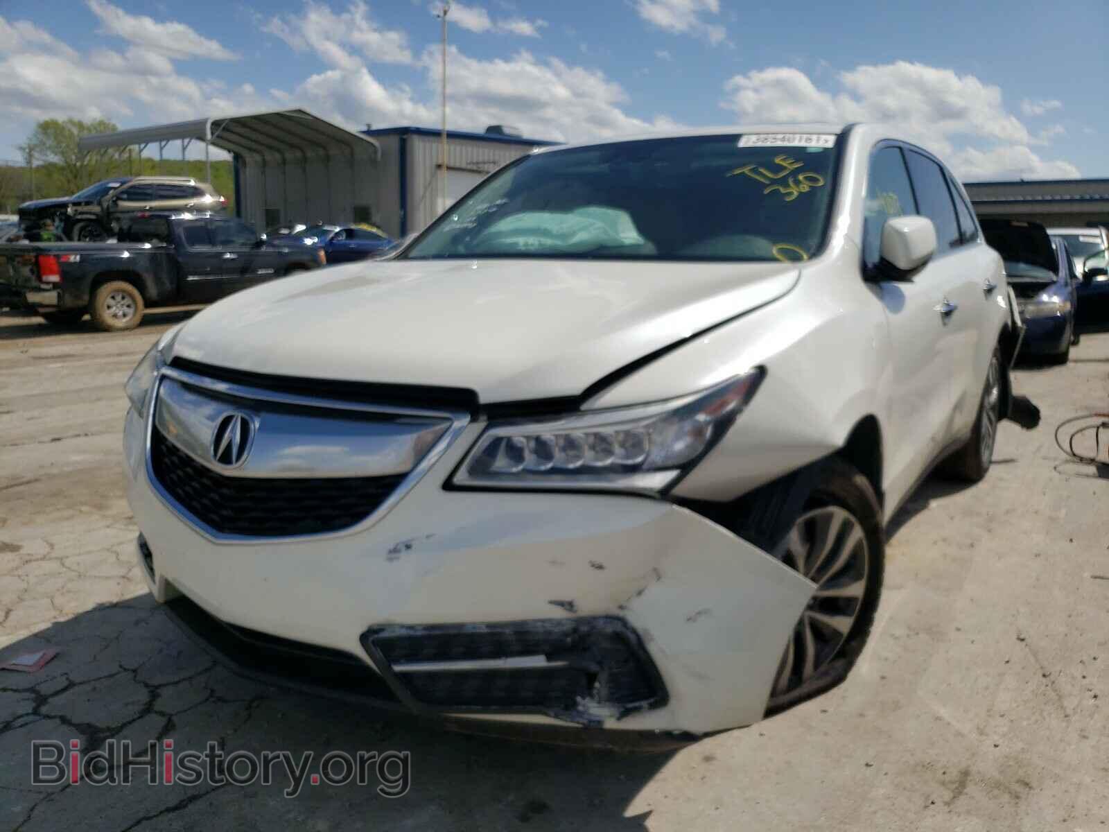 2014 ACURA MDX - VIN: 5FRYD4H40EB001498 - Фото 2