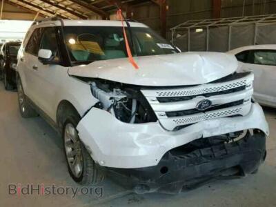 2013 Ford EXPLORER Explorer L, white — VIN 1FM5K7F99DGA20352, Copart