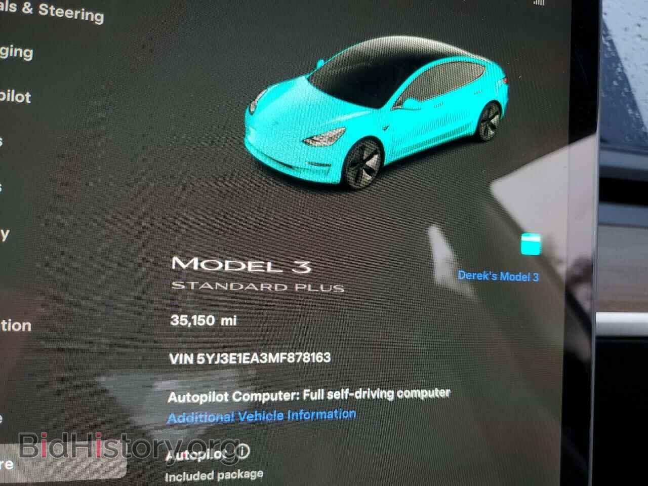 2021 TESLA MODEL 3 - VIN: 5YJ3E1EA3MF878163 - Photo 9