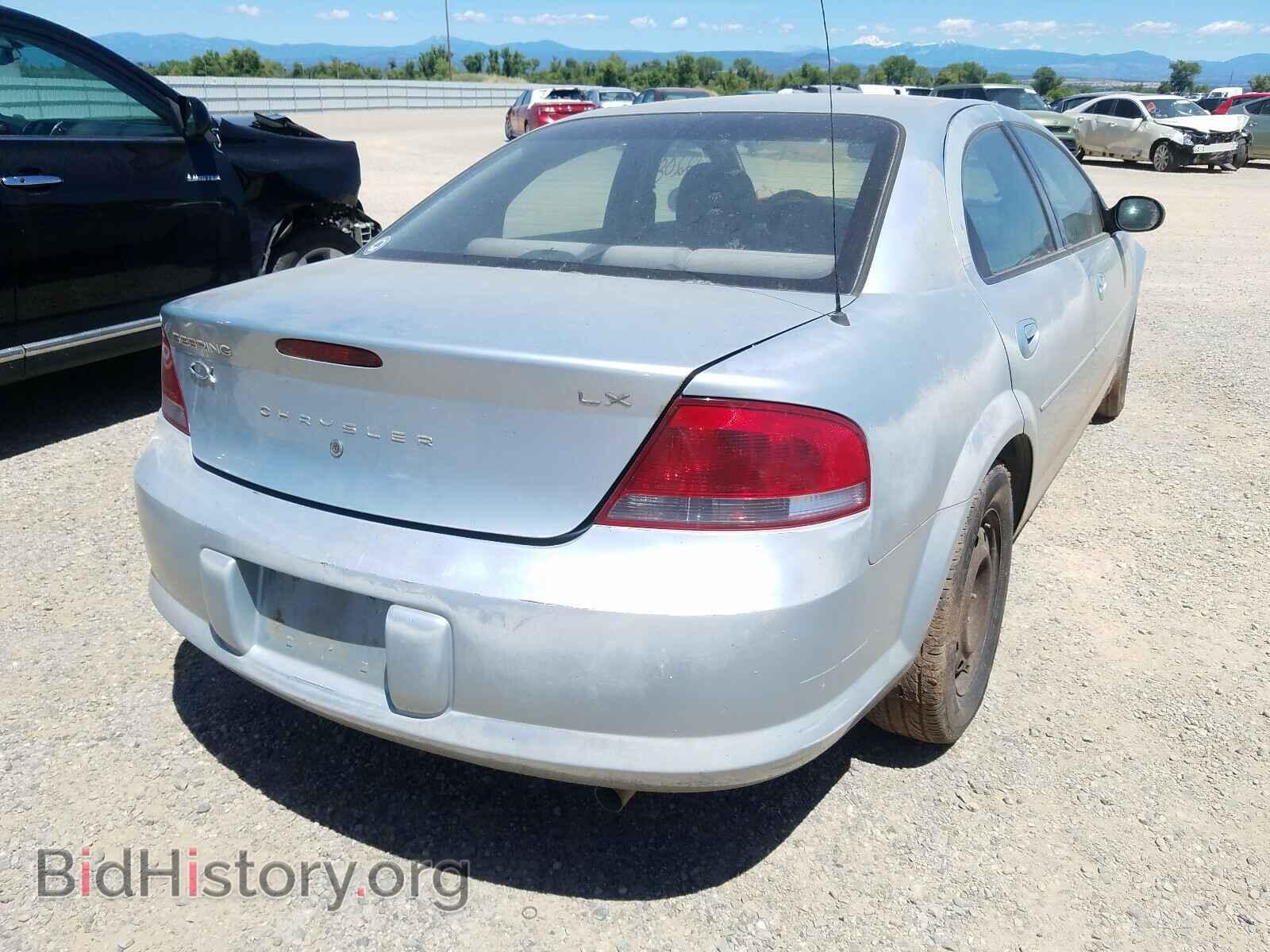 2003 CHRYSLER SEBRING - VIN: 1C3EL46X43N511652 - Фото 4