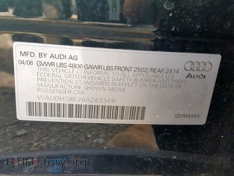 2006 Audi A4 (VIN WAUDH78E26A263349) — photo 10 of 10