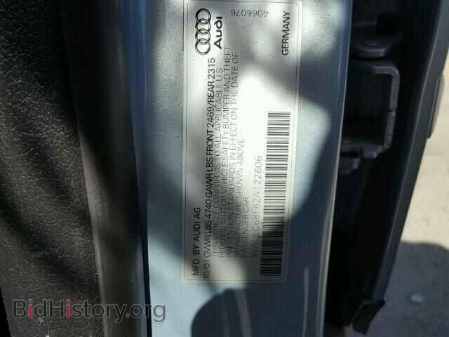 2002 AUDI A4 - VIN: WAULC68E62A122606 - Фото 10