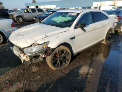 2013 Ford TAURUS Taurus SEL, white — VIN 1FAHP2H85DG217583, Copart