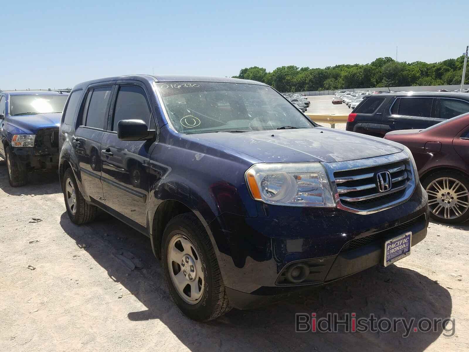 Фотография 5FNYF3H29EB016330 - HONDA PILOT 2014