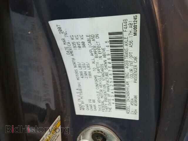 2007 MITSUBISHI ECLIPSE - VIN: 4A3AL25F87E069145 - Фото 10