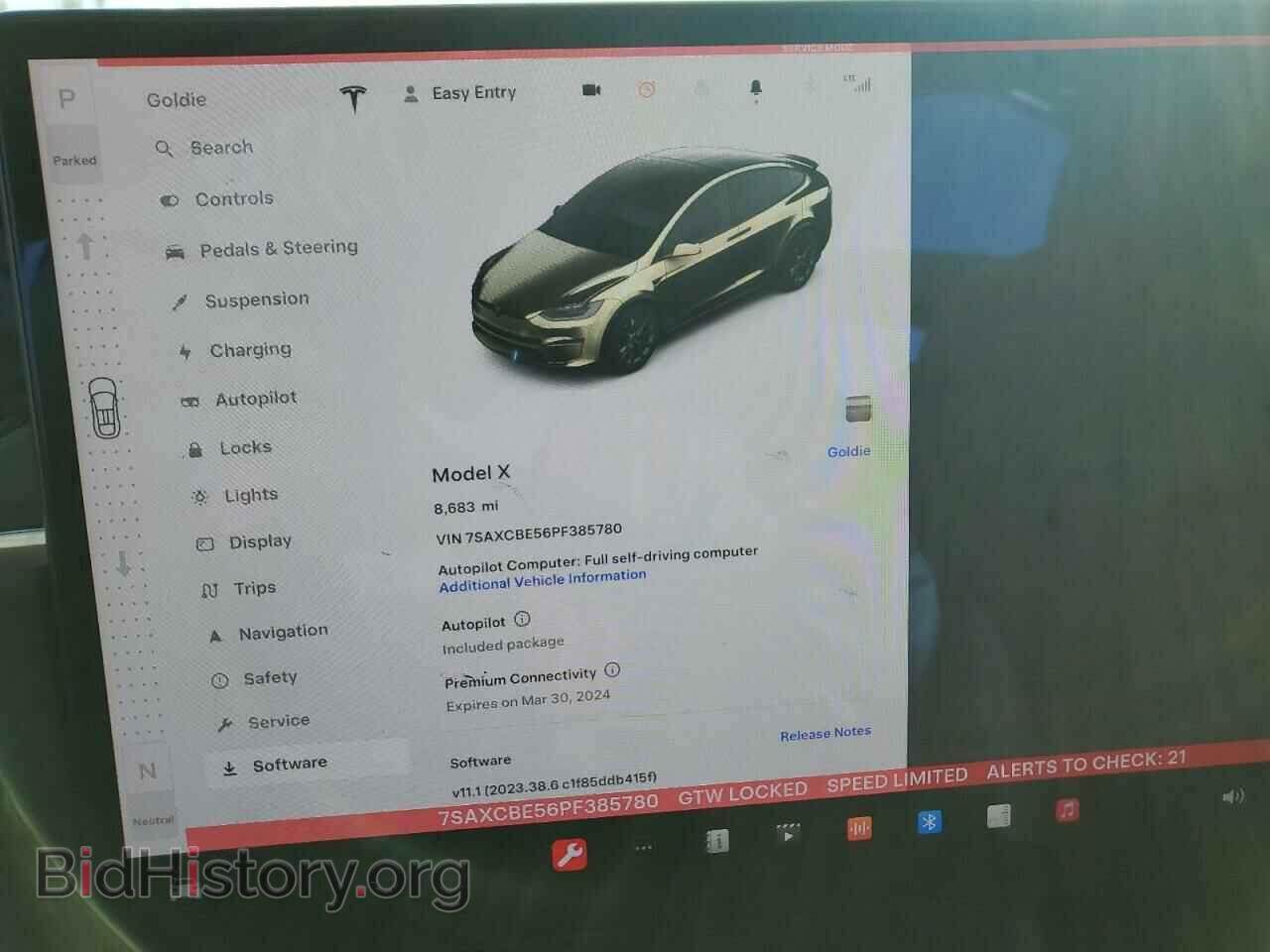 2023 TESLA MODEL X - VIN: 7SAXCBE56PF385780 - Photo 9