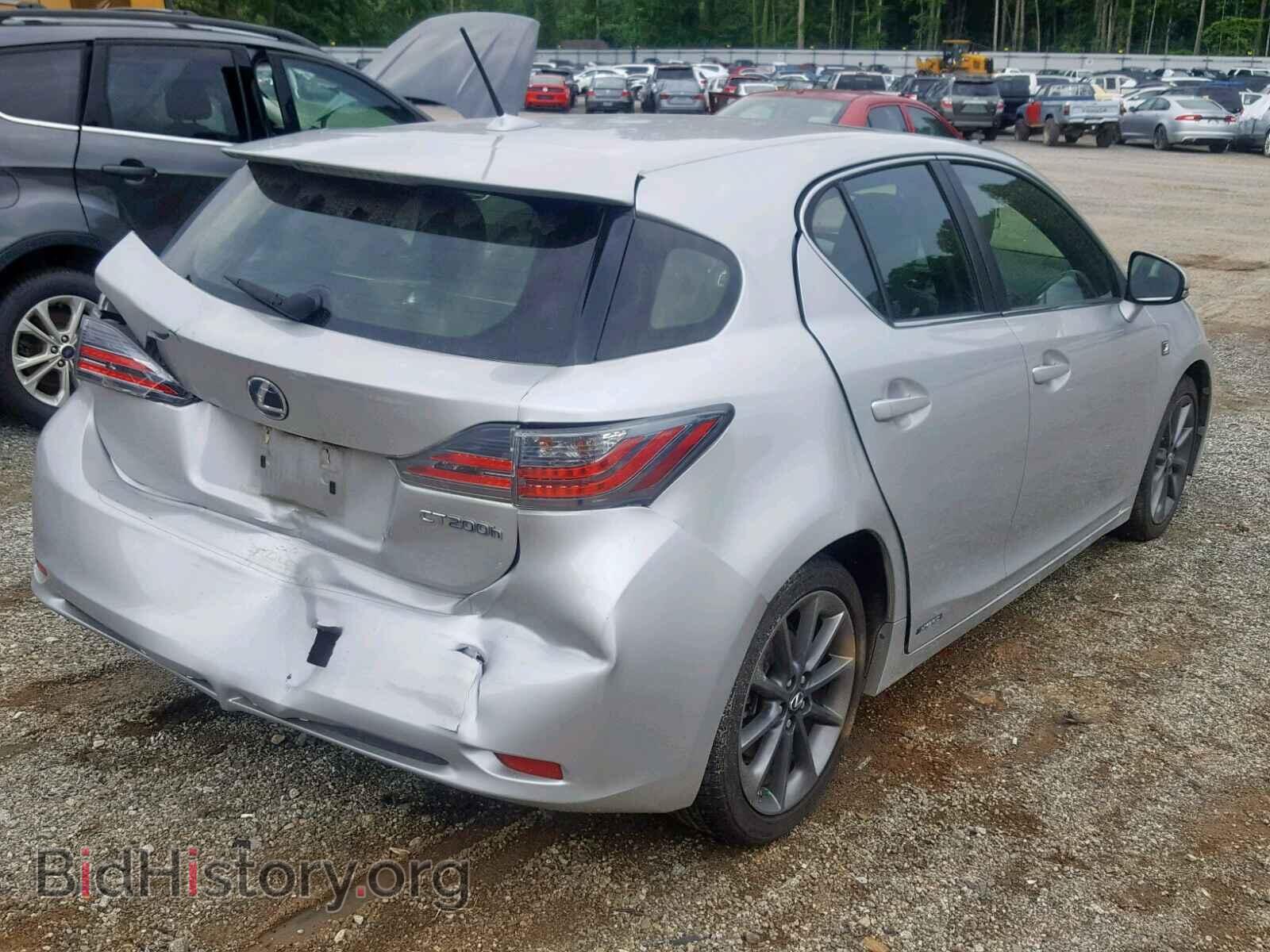2012 LEXUS CT 200 - VIN: JTHKD5BH2C2101349 - Фото 4