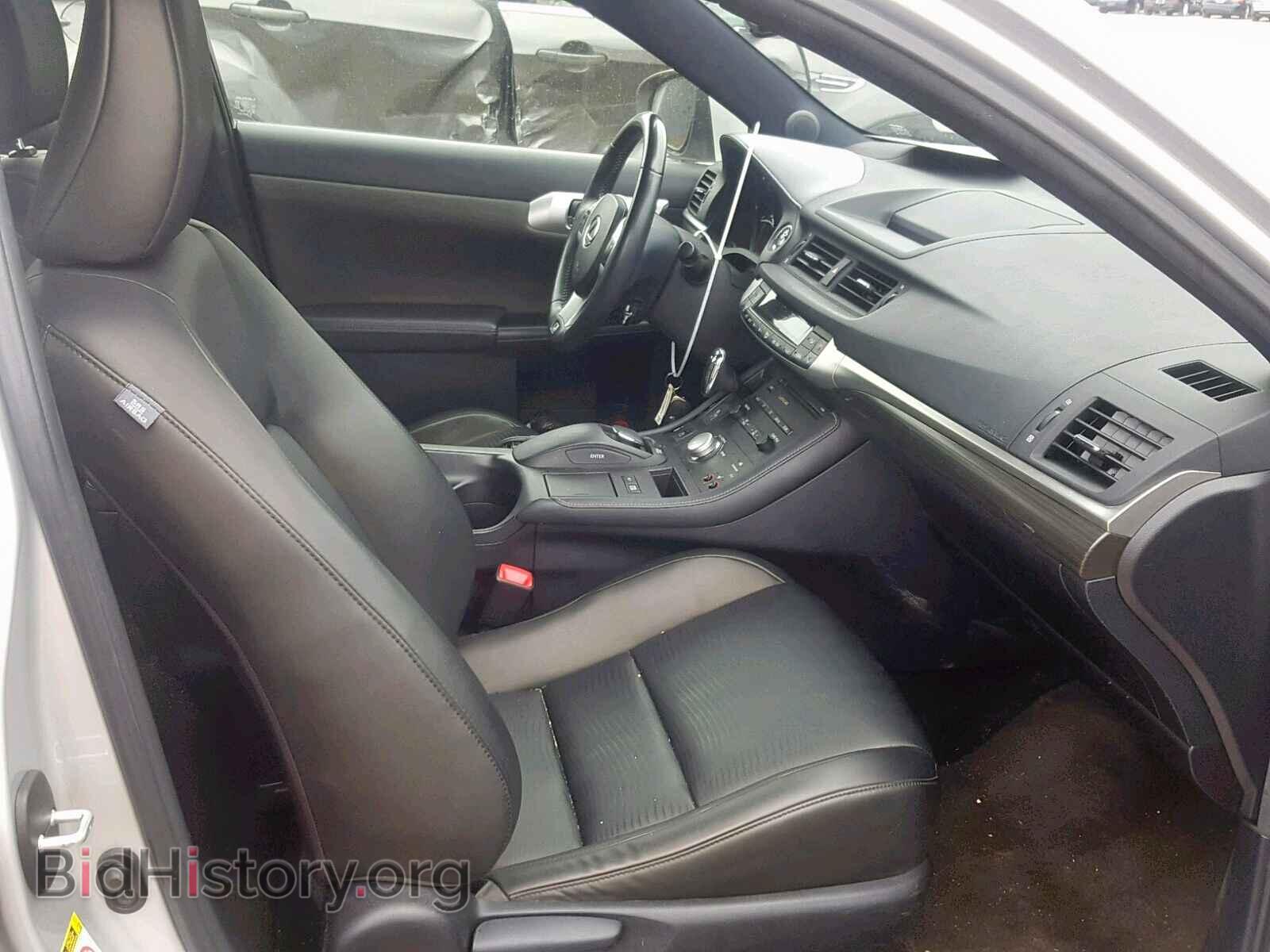 2012 LEXUS CT 200 - VIN: JTHKD5BH2C2101349 - Фото 5