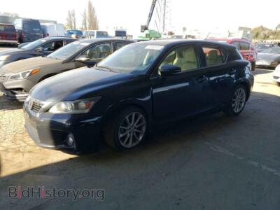 2012 Lexus CT 200, черный — VIN JTHKD5BHXC2117122, Copart