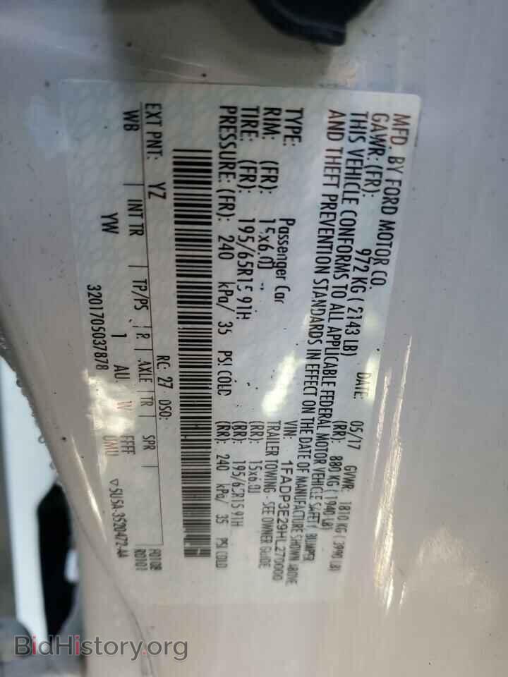 2017 FORD FOCUS - VIN: 1FADP3E29HL270000 - Фото 12