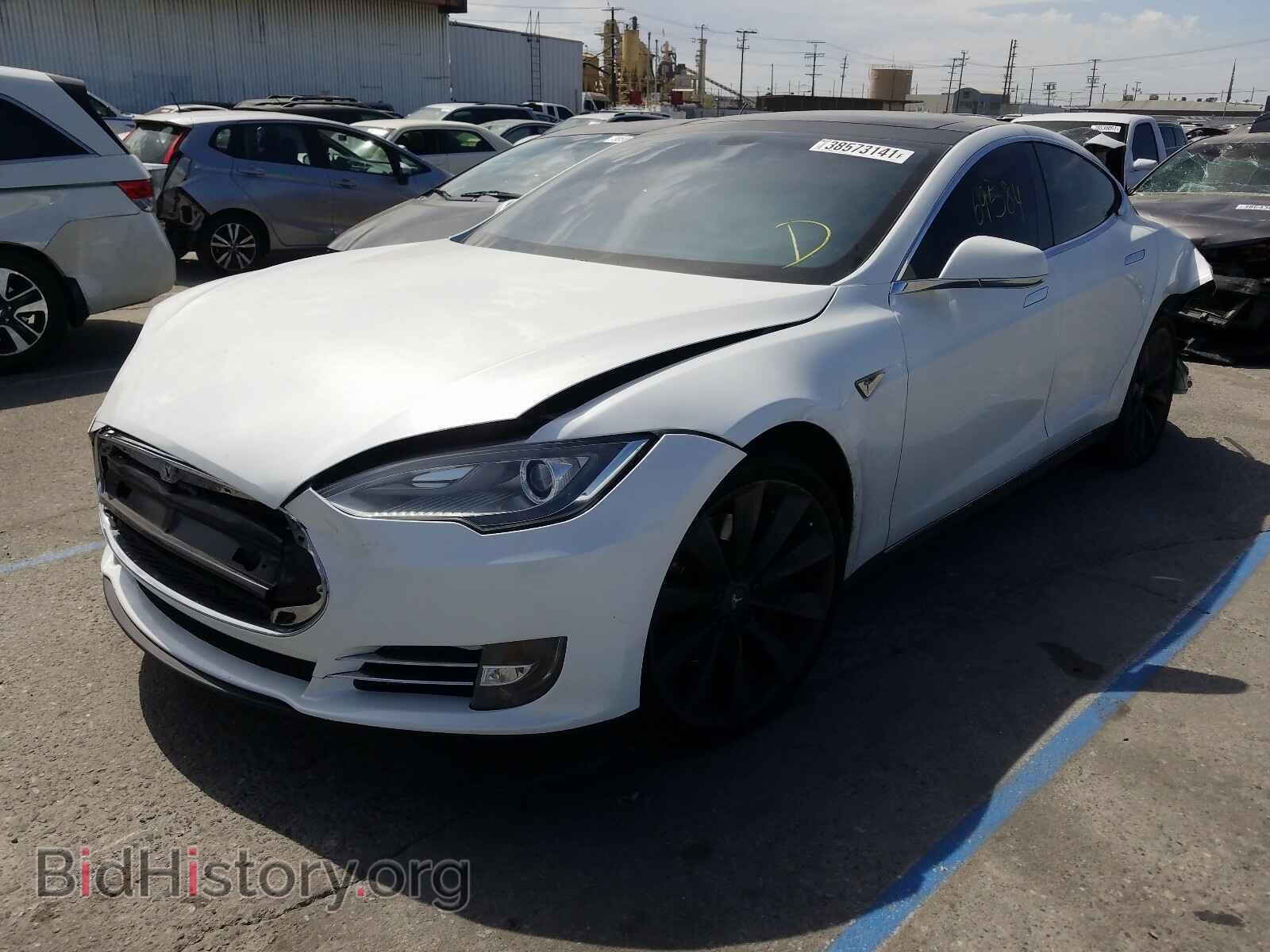 2013 TESLA MODEL S - VIN: 5YJSA1DP3DFP06728 - Фото 2