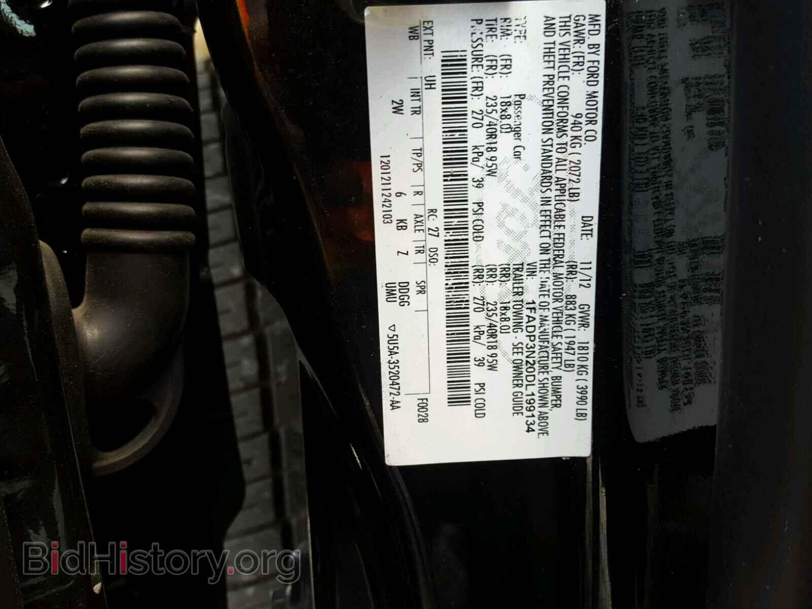 2013 FORD FOCUS - VIN: 1FADP3N20DL199134 - Фото 10