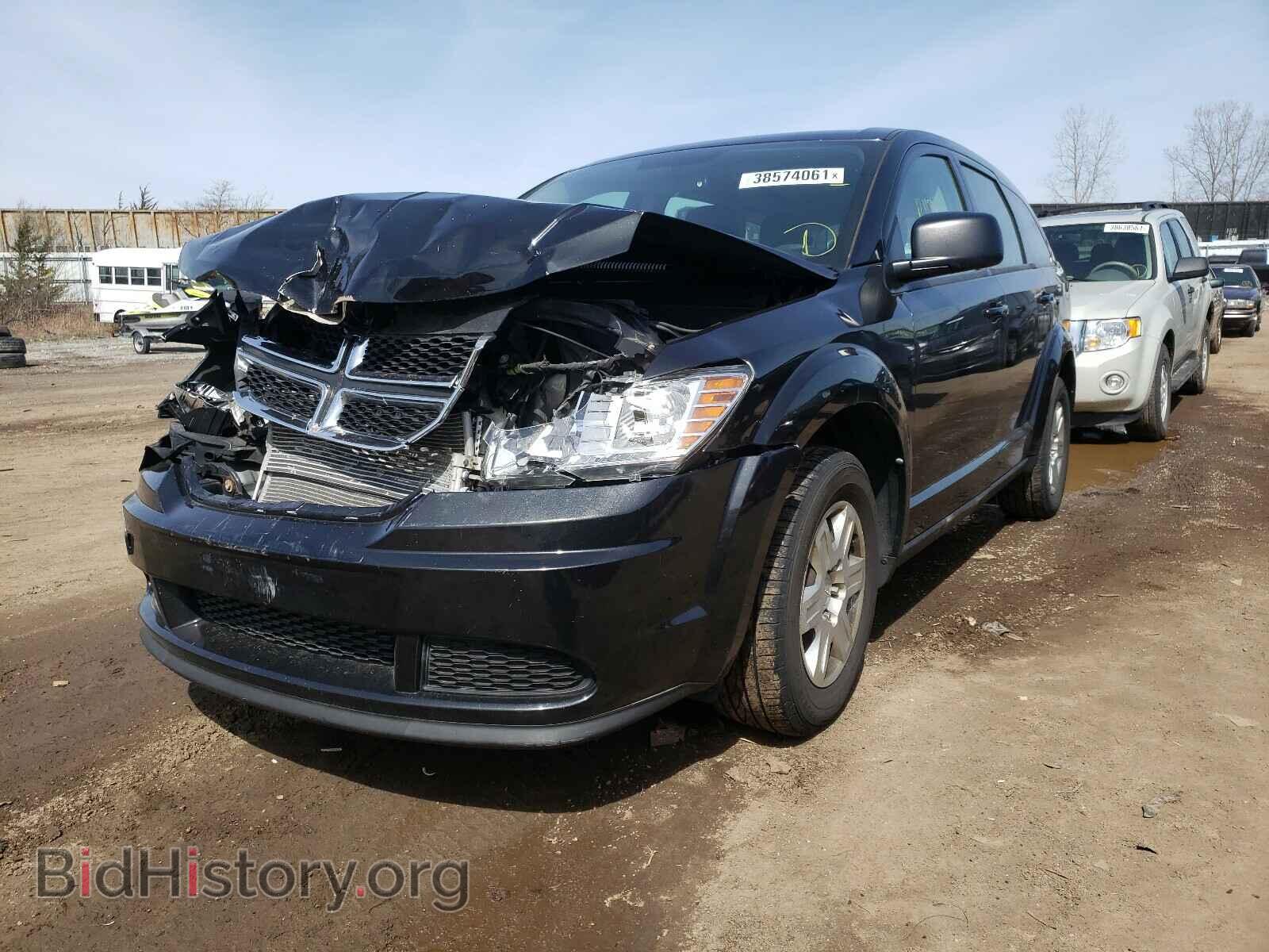 2012 DODGE JOURNEY - VIN: 3C4PDCAB3CT349763 - Фото 2