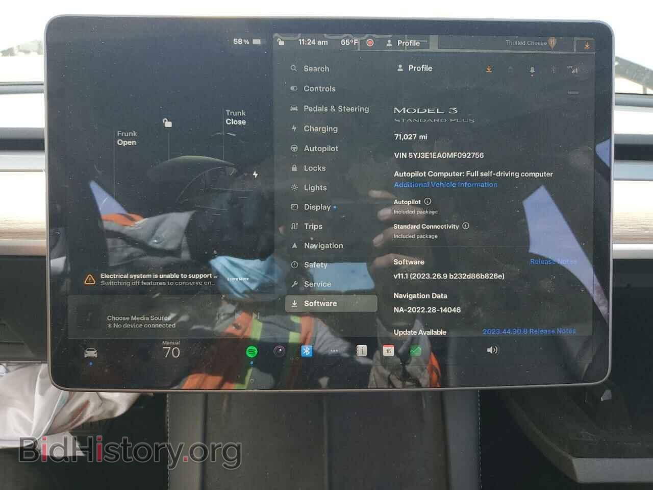 2021 TESLA MODEL 3 - VIN: 5YJ3E1EA0MF092756 - Photo 9