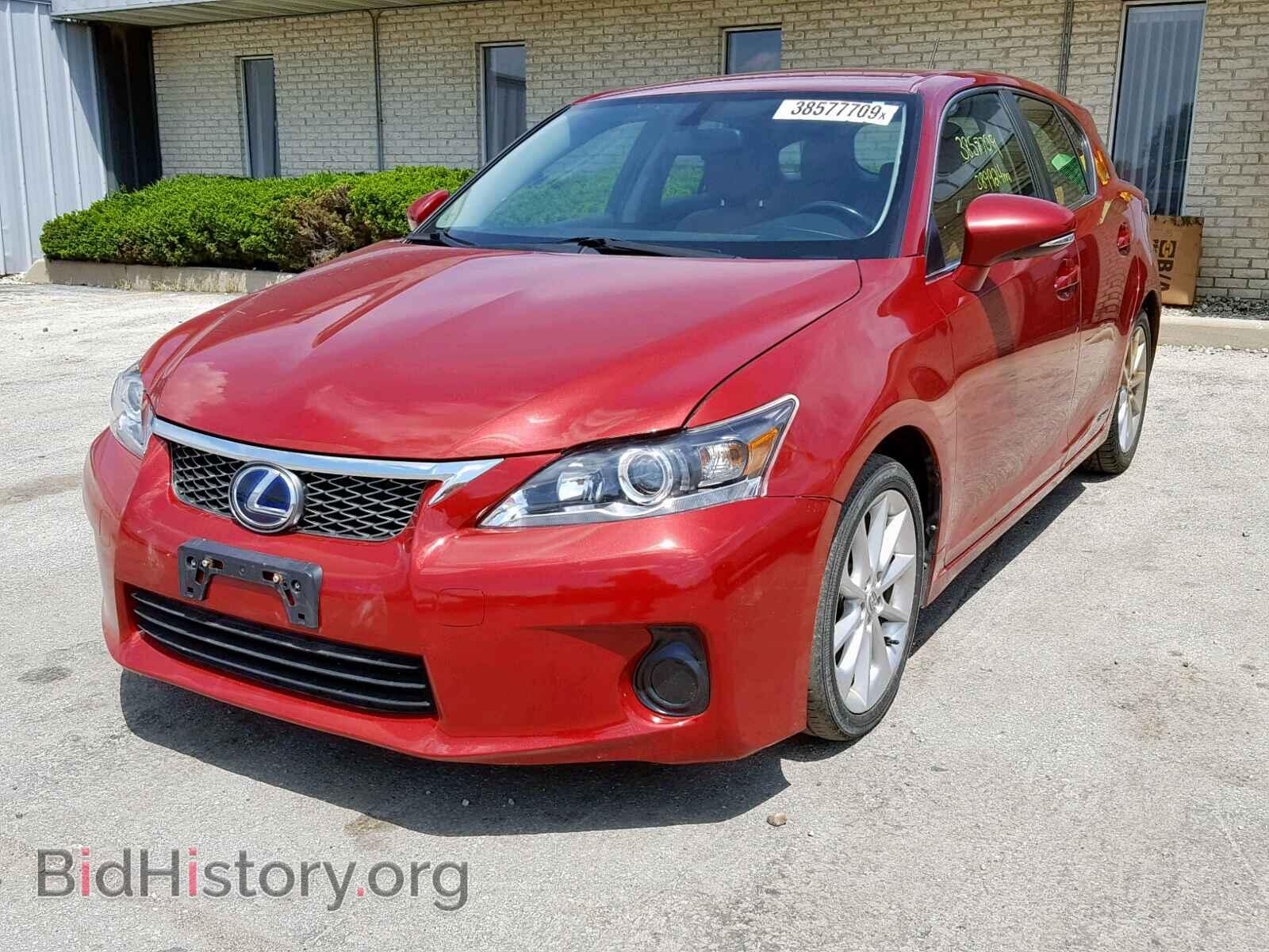 2011 LEXUS CT 200 - VIN: JTHKD5BH9B2007256 - Фото 2