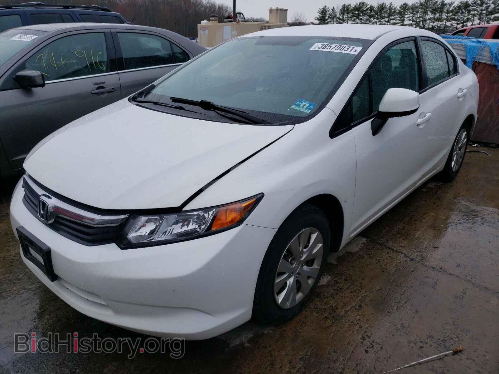 2012 HONDA CIVIC - VIN: 2HGFB2F54CH521453 - Фото 2
