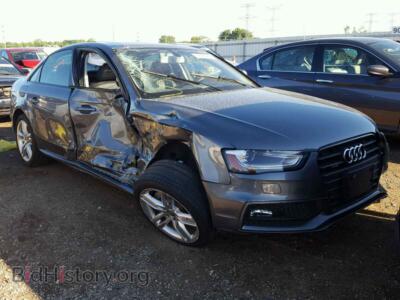 2016 Audi A4 A4 Premium, серый — VIN WAUBFAFLXGN012584, Copart