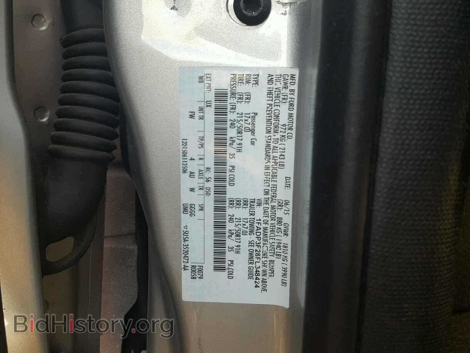 2015 FORD FOCUS - VIN: 1FADP3F28FL348424 - Фото 10