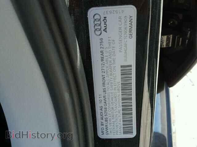 2012 AUDI A6 - VIN: WAUHGAFC1CN063909 - Фото 10