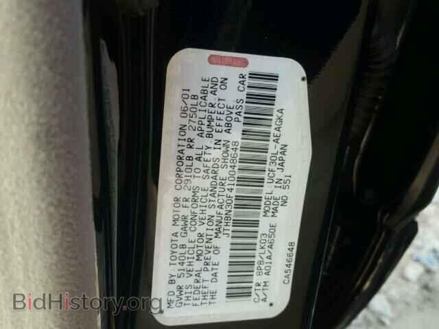 2001 LEXUS LS - VIN: JTHBN30F410048648 - Photo 10