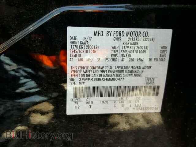 2017 FORD EDGE - VIN: 2FMPK3G9XHBB80477 - Photo 10