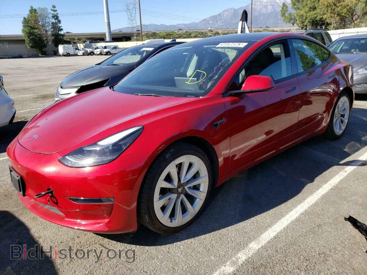 Photo 5YJ3E1EA5NF142763 - TESLA MODEL 3 2022