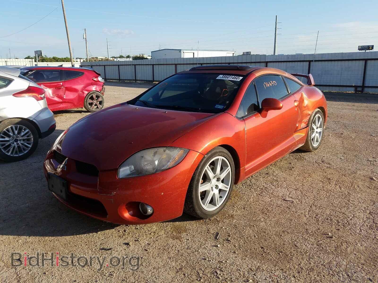 2006 MITSUBISHI ECLIPSE - VIN: 4A3AK34T76E037723 - Фото 2