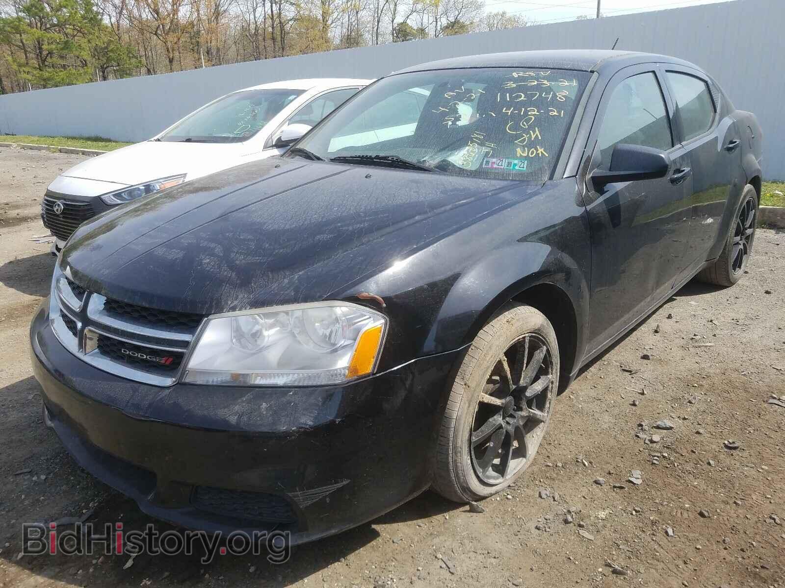 2014 DODGE AVENGER - VIN: 1C3CDZAB5EN112748 - Фото 2