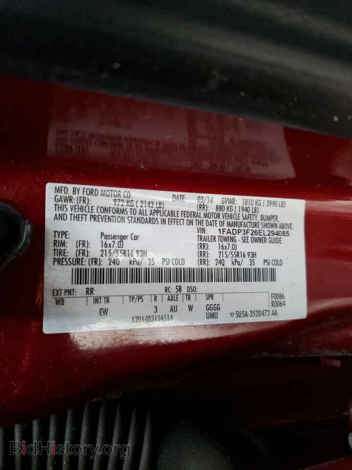 2014 FORD FOCUS - VIN: 1FADP3F26EL294085 - Фото 12